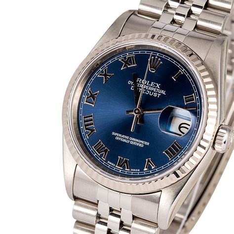 rolex datejust 16234 blue